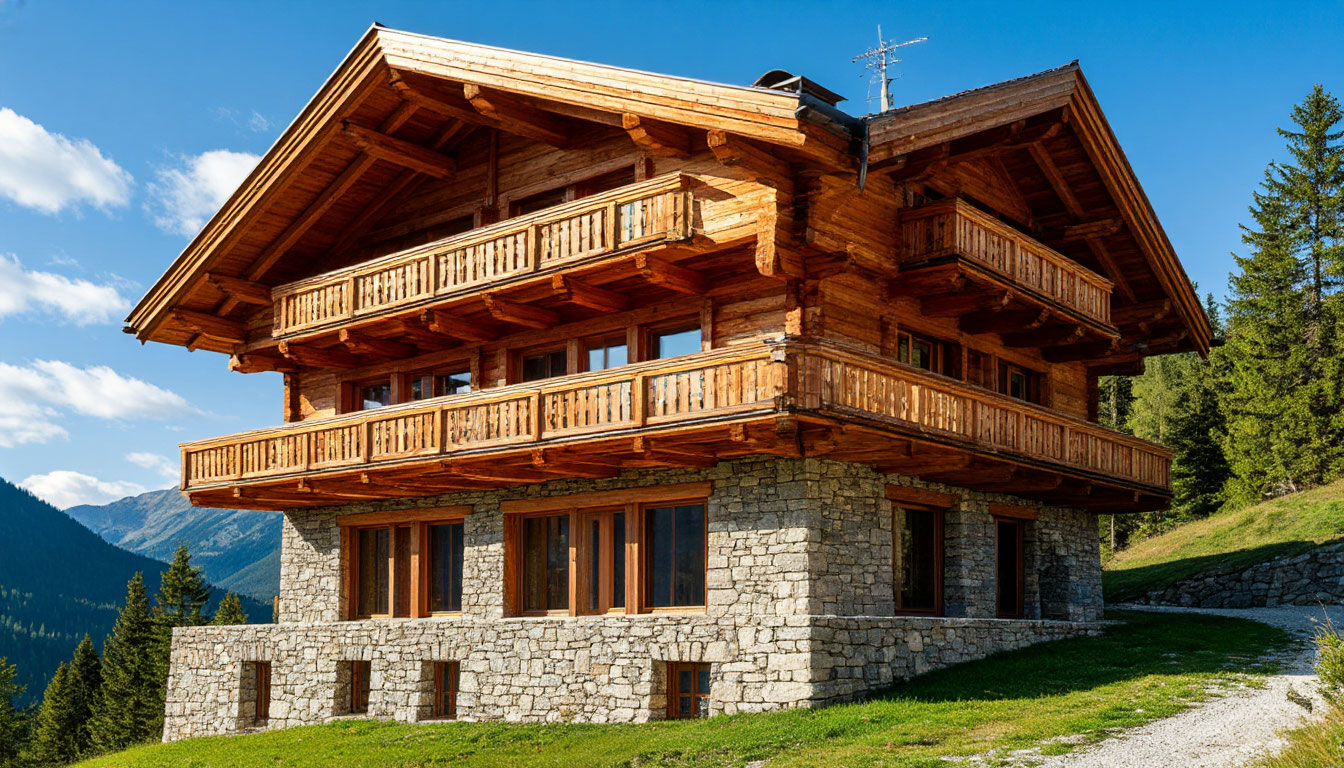 Особенности внешнего вида стиля Шале